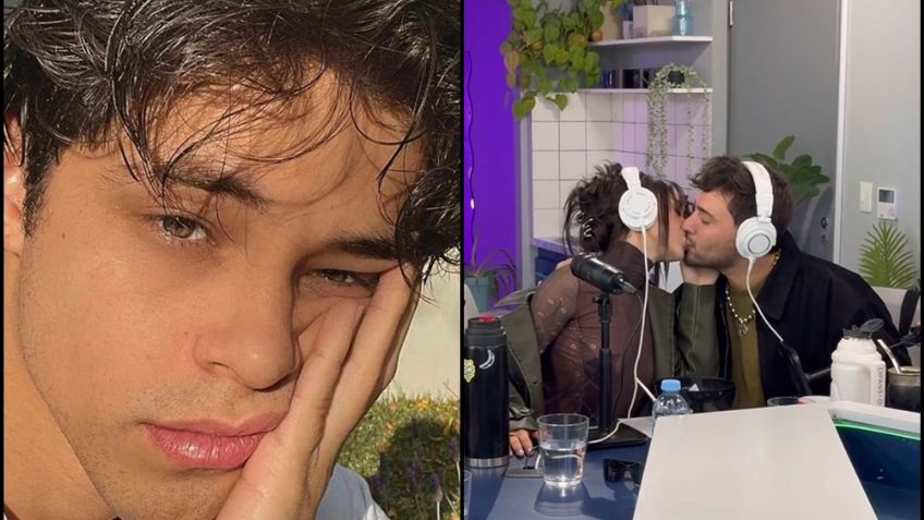 Captan 'infidelidad' de Danna a Alex Hoyer en pleno podcast; besa a Lizardo Ponce