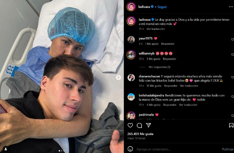 Madre de la Divaza es hospitalizada