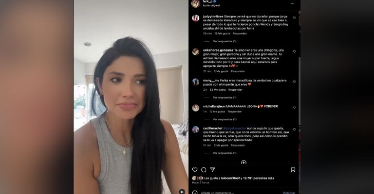 Ferka aclara la supuesta infidelidad a Jorge Losa con Jawy Méndez