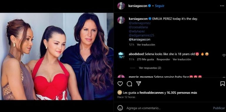 Karla Sofía Gascón conquista Cannes tras MasterChef
