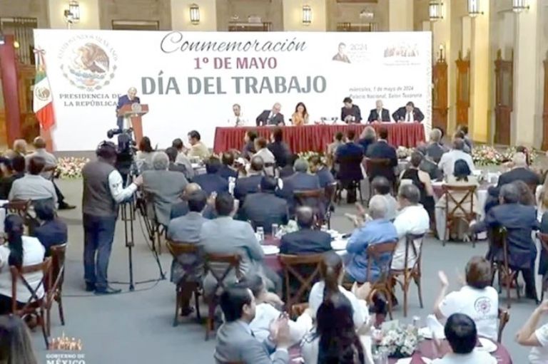 AMLO conmemoró su último Día del Trabajo. Foto: Twitter