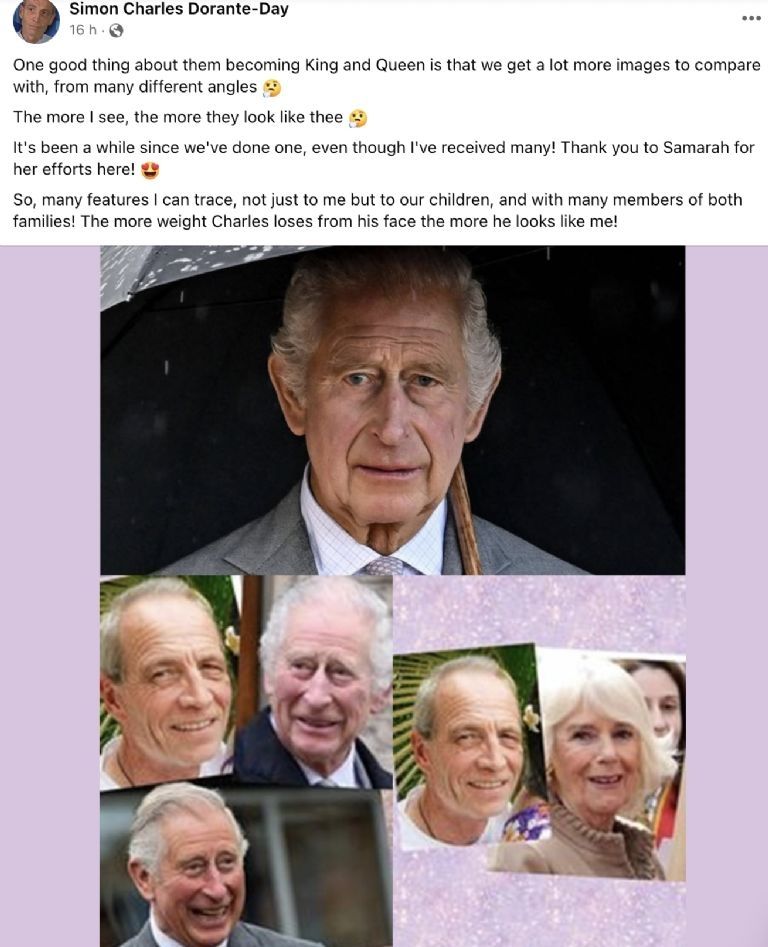 Simon Charles Dorante-Day revela nuevas pruebas en su búsqueda por ser reconocido como hijo del rey Carlos III