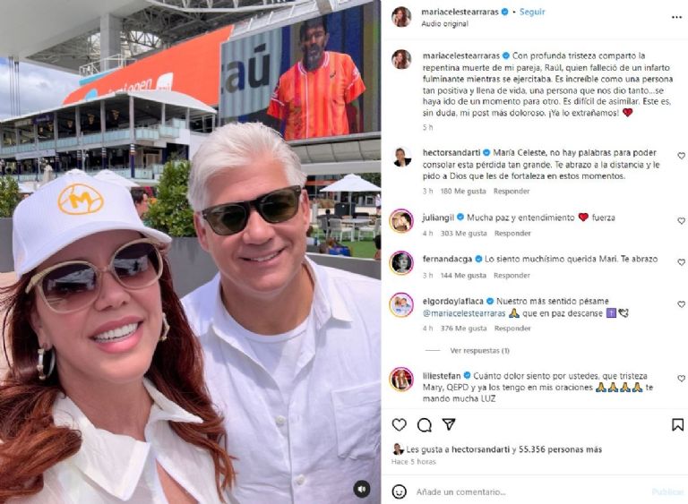 Conductora de TV anuncia la muerte de su esposo