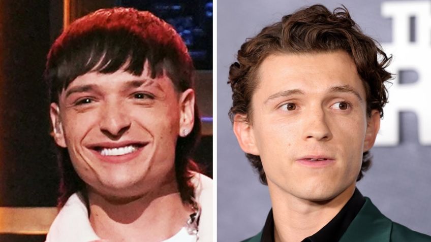 Tom Holland reaparece con nuevo corte de cabello y aseguran que se inspiró en Peso Pluma