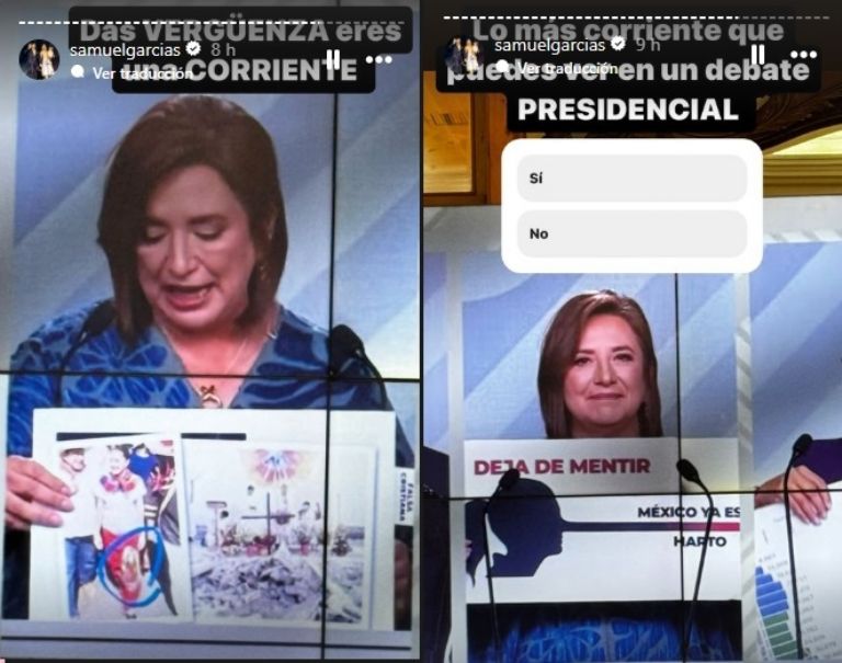 Samuel García arremete contra Xóchitl Gálvez. Foto: Twitter