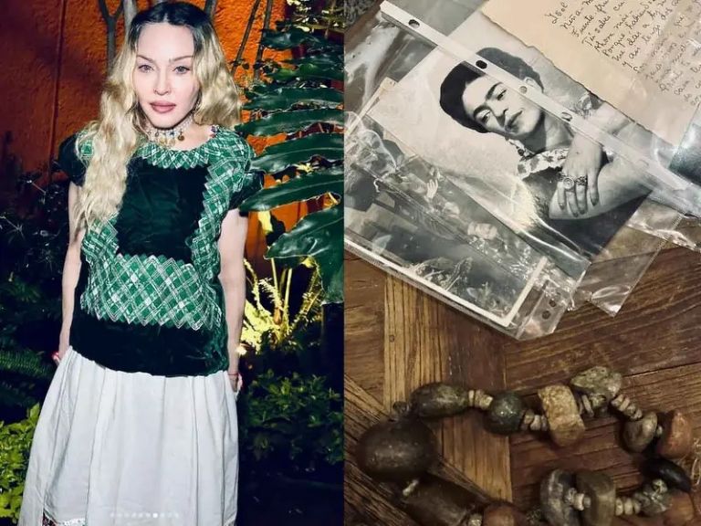 Madonna visita casa de Frida Kahlo