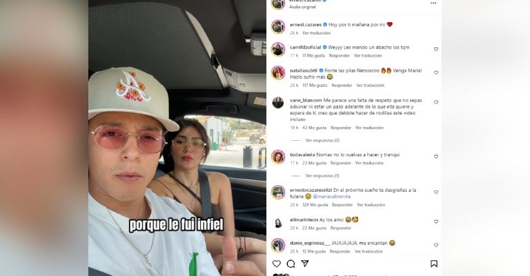 Ernesto Cázares habla de su infidelidad a su novia María y TV Azteca así reacciona