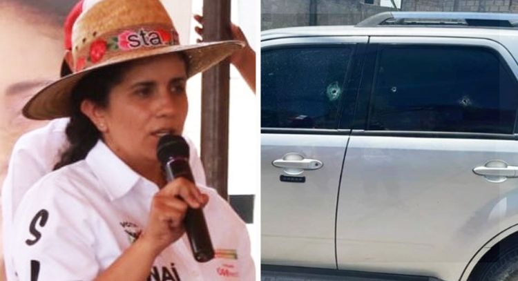 Agreden a balazos el vehículo de Sinaí Lugo, candidata del PRI en el Estado de México