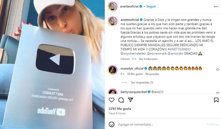 Anette Cuburu manda fuerte indirecta a Televisa