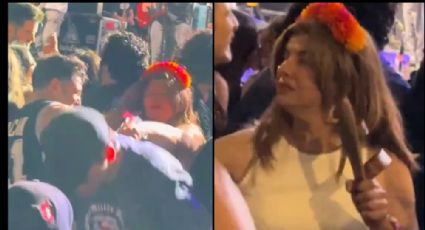 Mujer agarra a chanclazos a jóvenes que bailaban 'slam' junto a ella; el VIDEO se viraliza