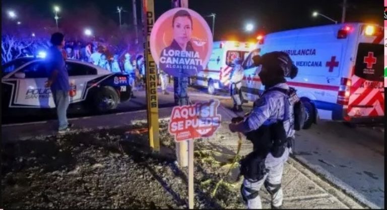 Autoridades se movilizaron por accidente en Nuevo León. Foto: Twitter