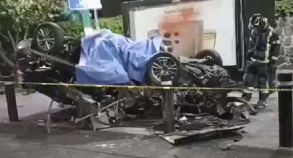 VIDEO: Fatal accidente en Coyoacán; Un muerto tras volcadura en avenida Universidad