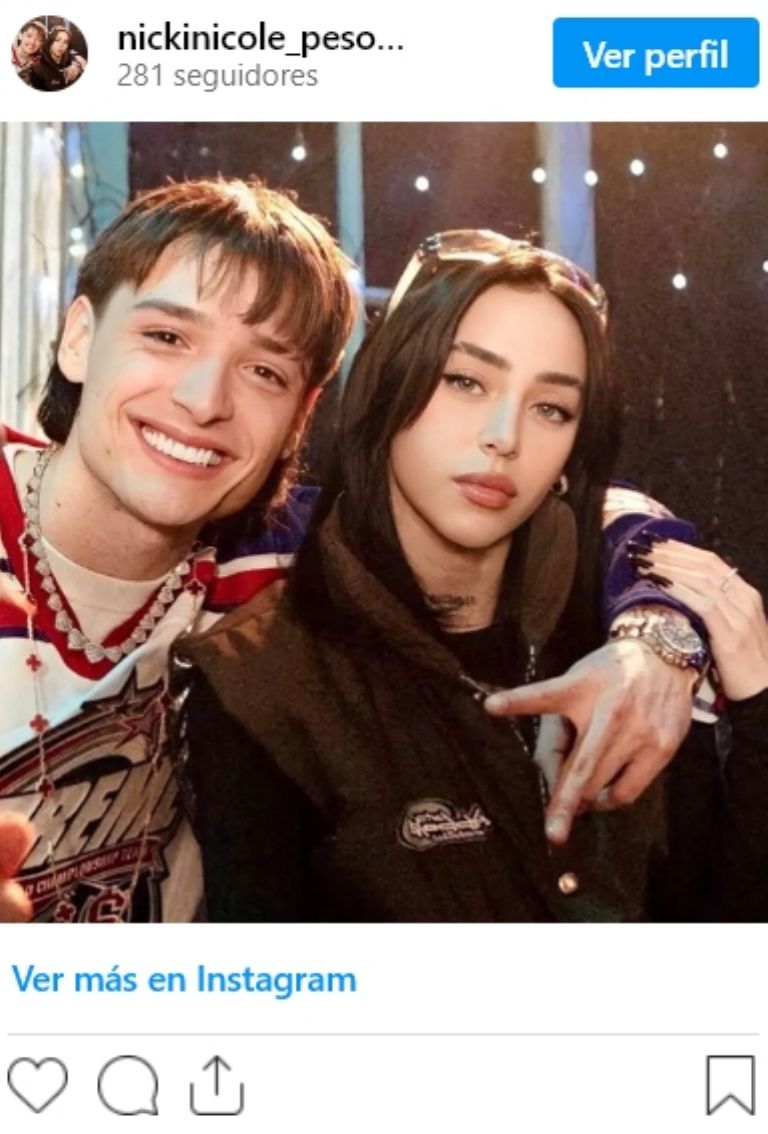 La pareja terminó el 14 de febrero