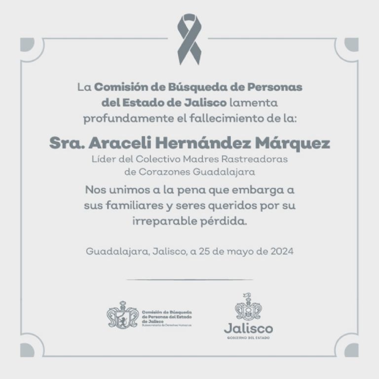 Muere en accidente madre buscadora y líder del colectivo 'Madres Rastreadoras' 