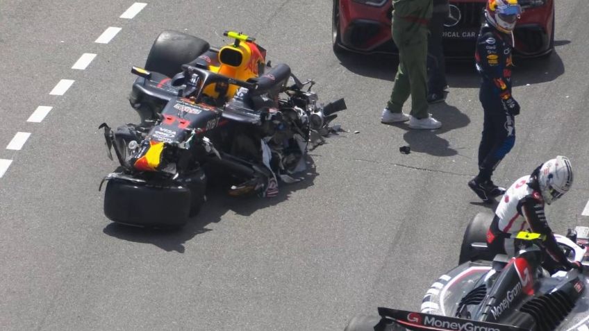 F1: Sergio Pérez sufre fuerte accidente durante el GP de Mónaco; Magnussen, el culpable