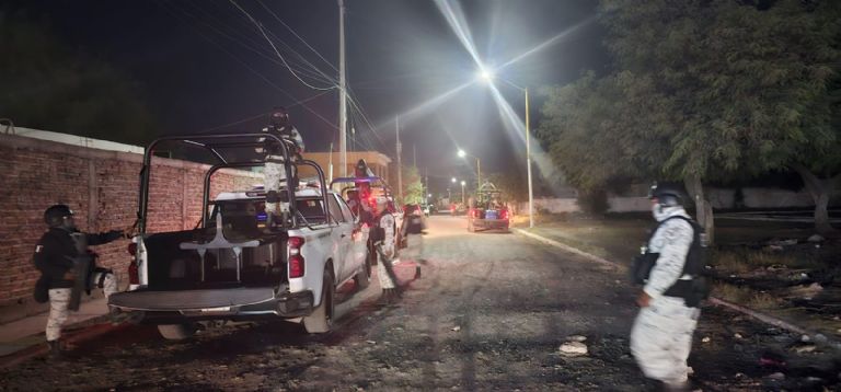 Balacera en Ciudad Obregón moviliza a las autoridades. Foto: Facebook