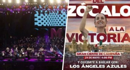 Claudia Sheinbaum cerrará campaña en el Zócalo con concierto de los Ángeles Azules