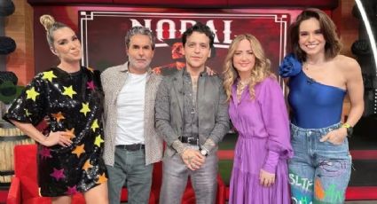 Cristian Nodal se hace tendencia por mirar de forma 'coqueta' a Tania Rincón en 'Hoy'