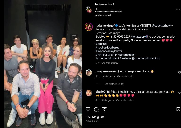 Destrozan a Lucía Méndez por su nuevo show