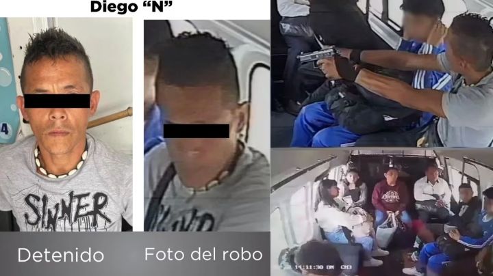 Golpe al crimen: Cae Diego, asaltante que robó libros a estudiantes en Naucalpan; VIDEO