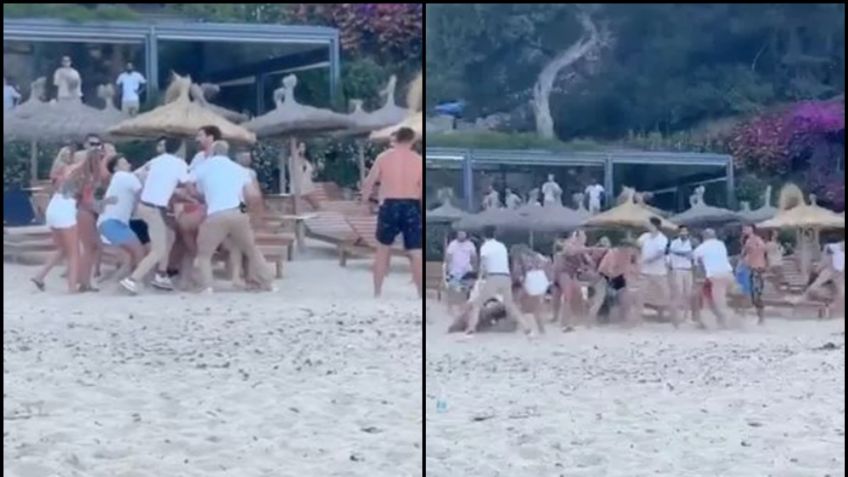Mallorca: Despedida de soltero se convierte en batalla campal; confirman a 8 detenidos