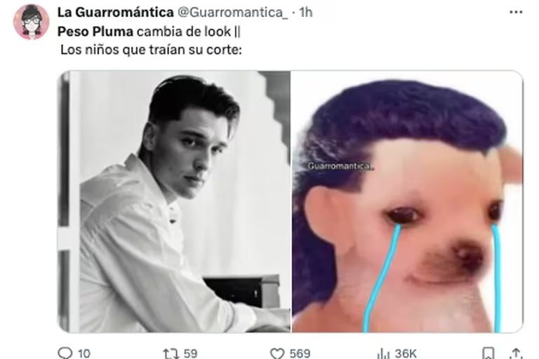 Peso Pluma Sorprende con Cambio de Look: Las Redes Sociales Estallan en Memes y Reacciones