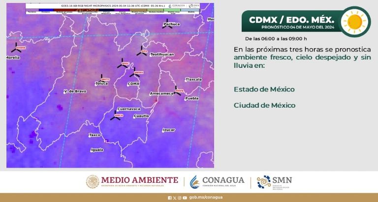 Clima en CDMX hoy 4 de mayo