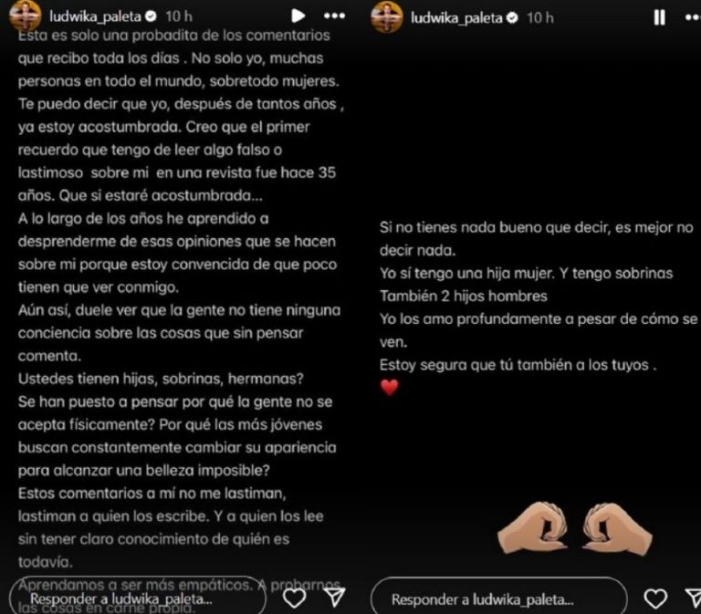 Ludwika Paleta le responde a sus detractores