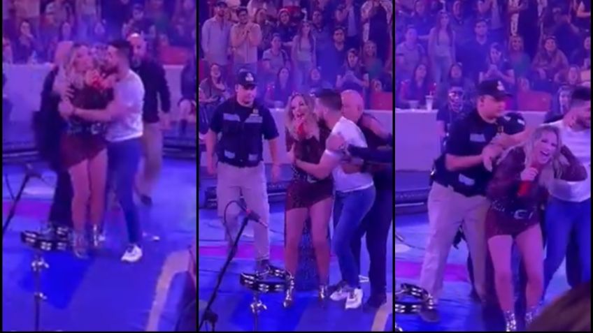 María José es violentada por un fan en pleno concierto; captan el momento en VIDEO