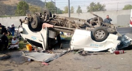 Trágica volcadura en calzada Ignacio Zaragoza deja 2 víctimas mortales y múltiples heridos