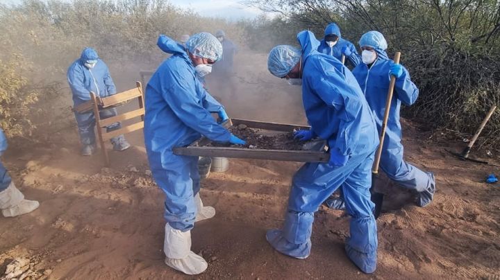 Fiscalía de Sonora mantiene búsqueda de restos óseos en El Choyudo; suman 57 cuerpos