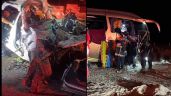 Foto ilustrativa de la nota titulada Reportan terrible accidente en carretera de SLRC a Sonoyta; hay tres muertos y 17 heridos