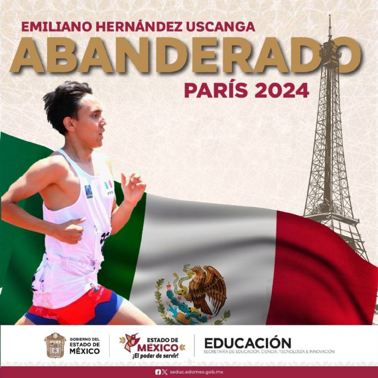Emiliano Hernández, abanderado para París 2024