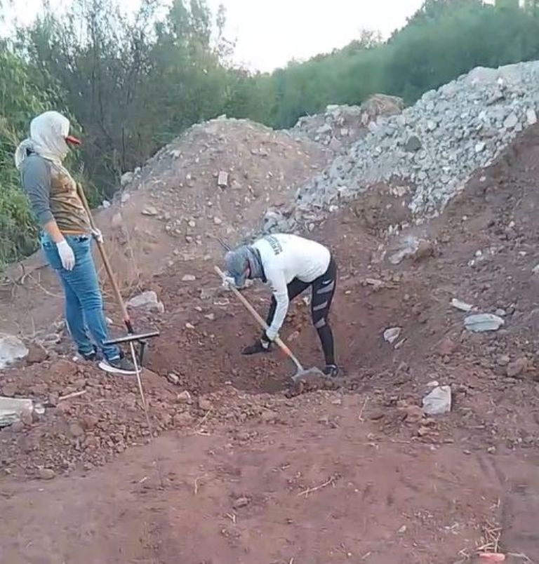 El lugar donde fue encontrado el cuerpo en Ciudad Obregón