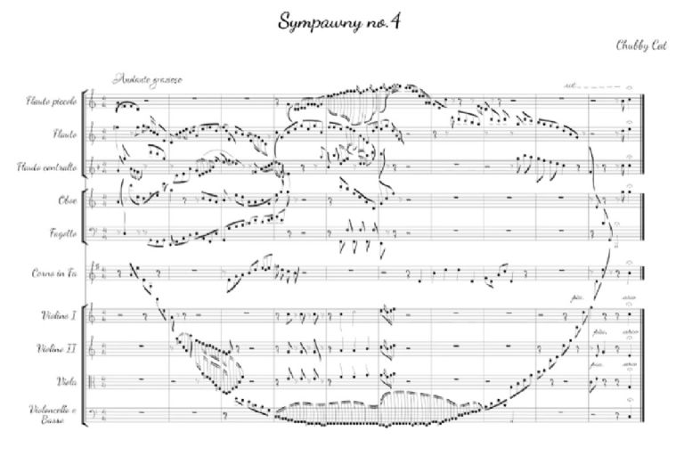 La Sinfonía de las Mascotas: Cómo Noam Oxman Transforma Retratos de Animales en Partituras Musicales