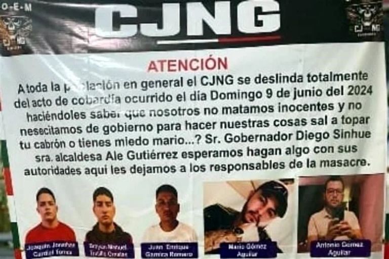 CJNG se deslinda de masacre en León, Guanajuato