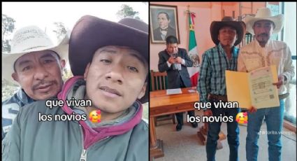 Amor es amor: Albañil y chalán se vuelve viral tras contraer nupcias en Veracruz