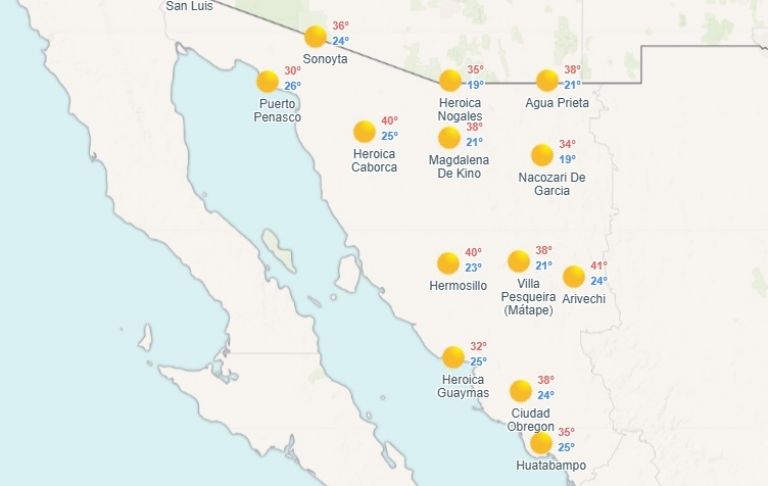 Conagua advierte calor extremo en Sonora. Foto: Conagua