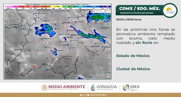 Clima en CDMX hoy 19 de junio