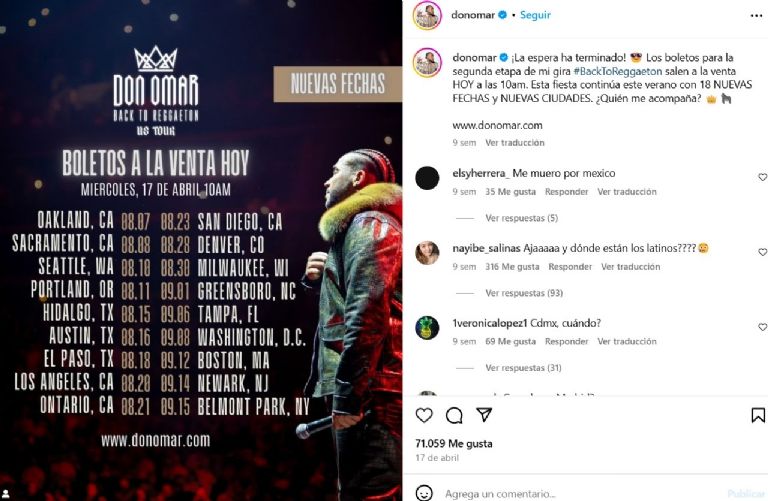 Don Omar iniciará su gira en agosto
