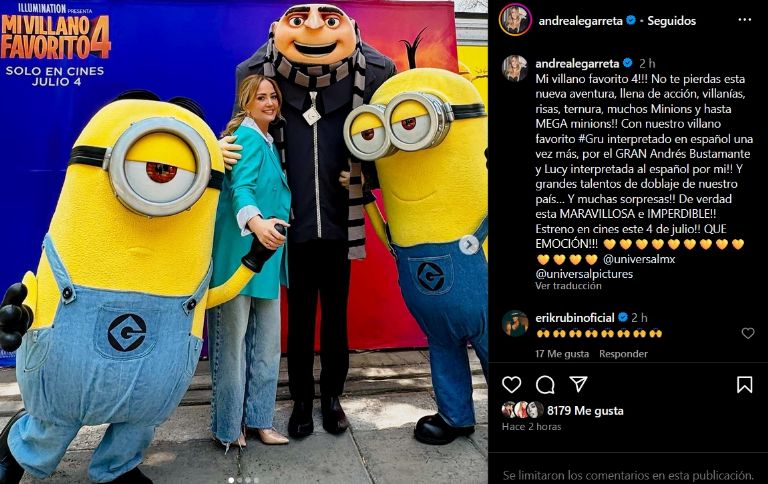 Andrea Legarreta regresa como 'Lucy Wilde' a 'Mi Villano Favorito'