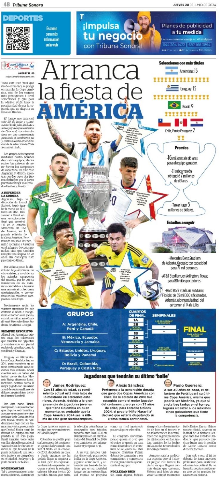 Arranca la Copa América 2024