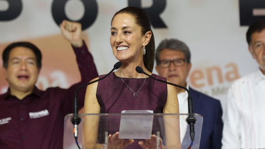 VIDEO: Claudia Sheinbaum da sus primeras palabras tras ser declarada virtual ganadora