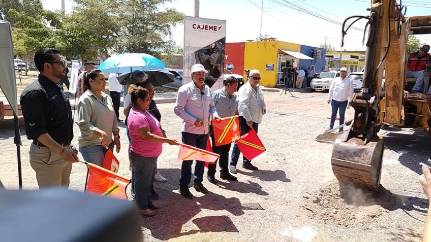 Sonora: Alcalde de Cajeme da banderazo de salida a obras en la colonia Cajeme
