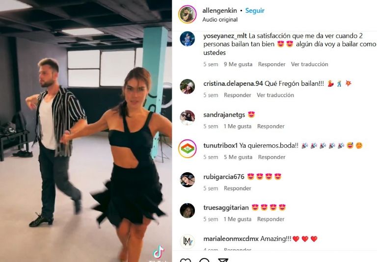 Genkin suele compartir clips en los que baila con María León