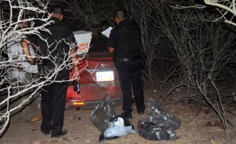 El vehículo donde fue encontrado el cuerpo del cantante