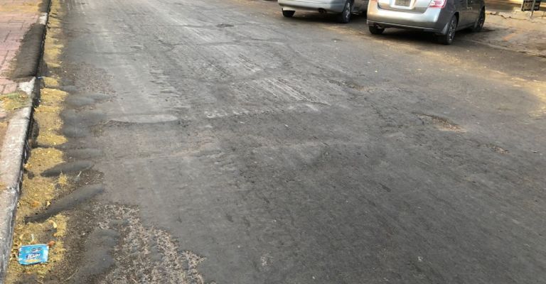 Calle no Reelección en Navojoa ya presenta los primeros baches