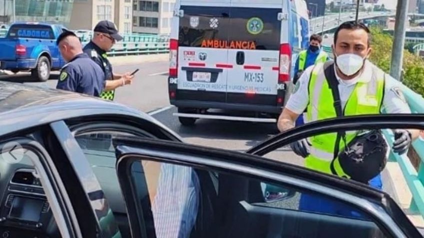 Tragedia en Periférico Sur: Conductor muere de un infarto sobre el segundo piso