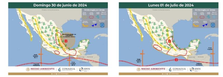 Clima en México para el fin de semana. Foto: Conagua