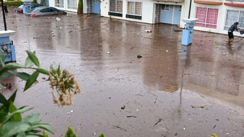 VIDEO: Fuertes lluvias en Chalco dejan una víctima mortal; era un joven trabajador